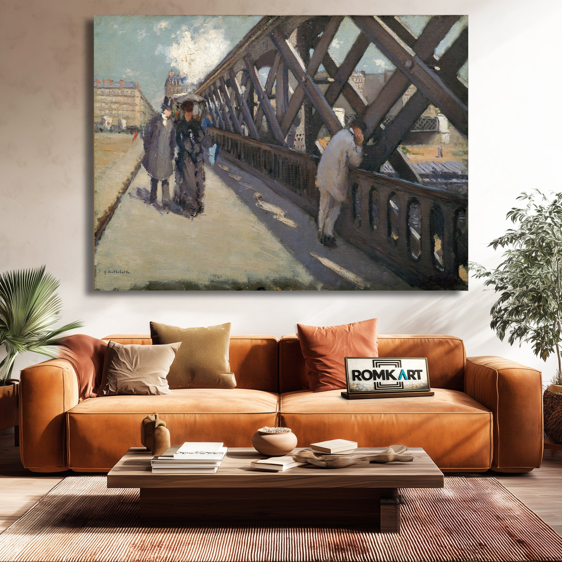 Gustave Caillebotte Le Pont De L'Europe -the Europe Bridge 1876 – Reproduction