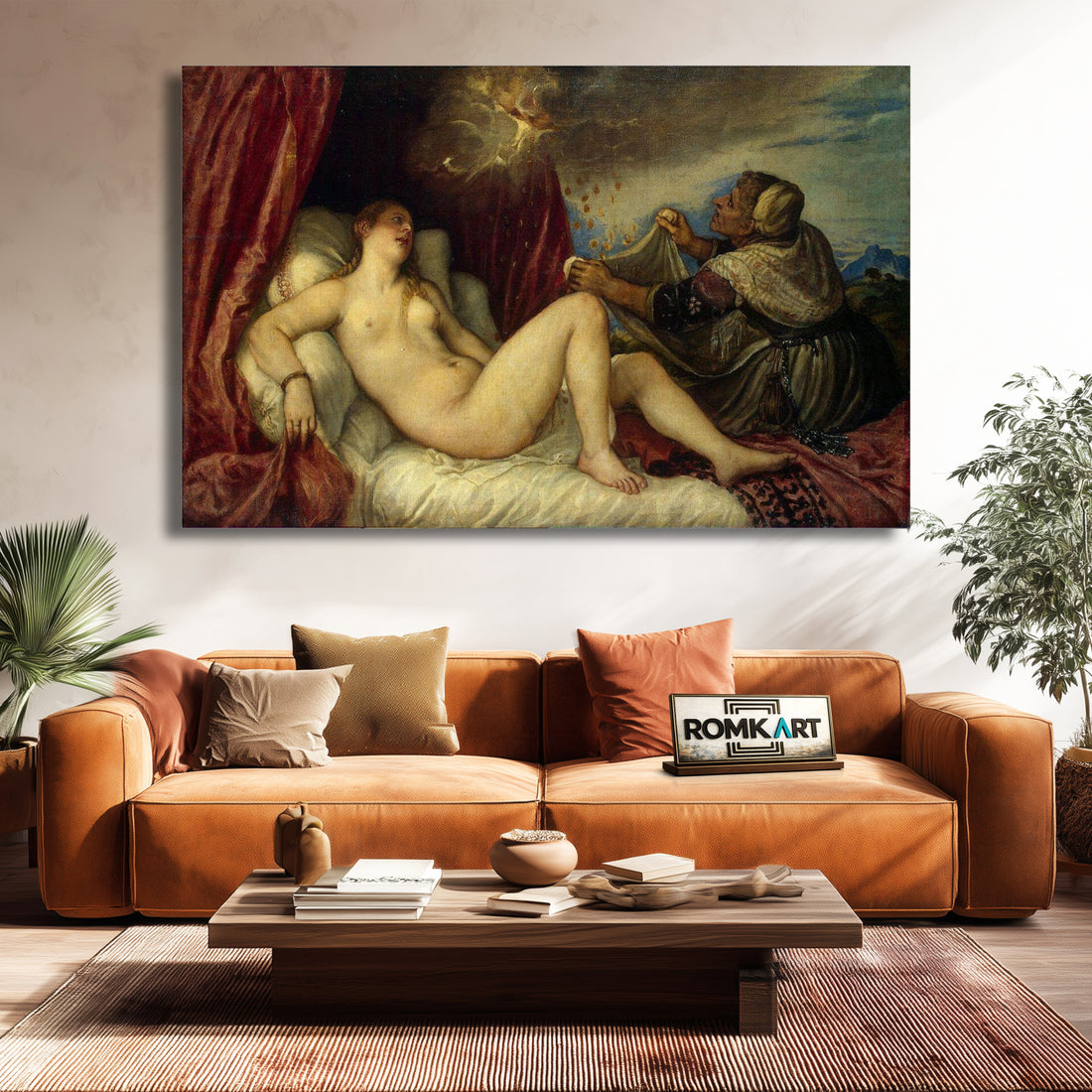 Titian Danae 1553 - 1554 – Reproduction