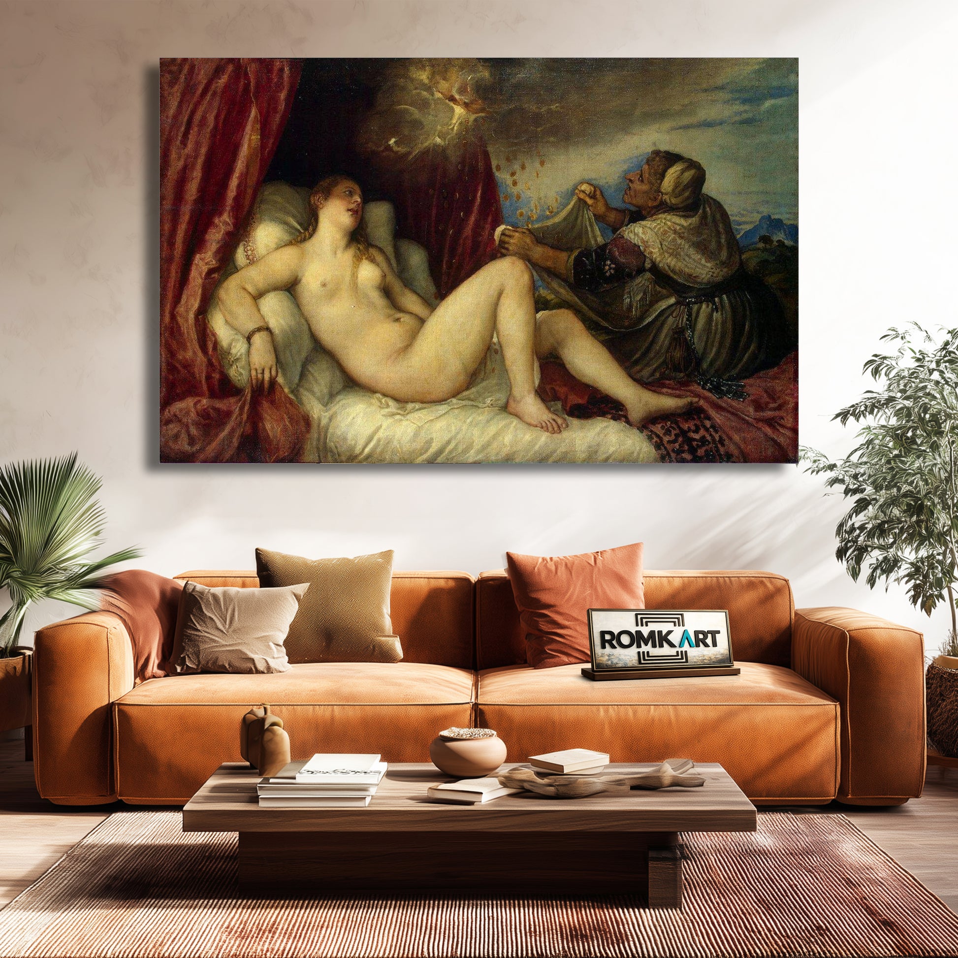 Titian Danae 1553 - 1554 – Reproduction