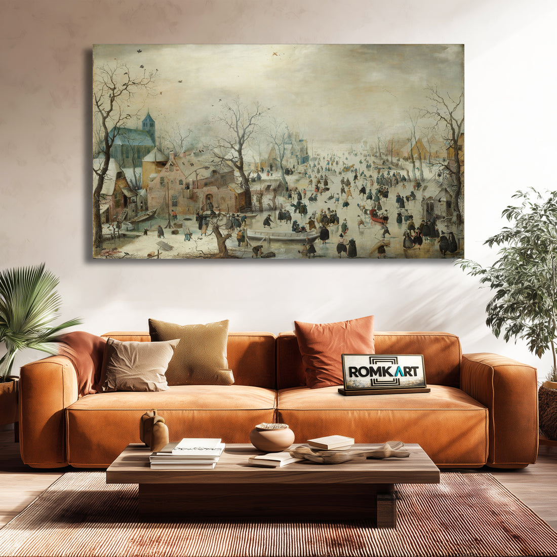 Hendrick Avercamp Winter Landscape With Ice Skaters 1608 – Reproduction