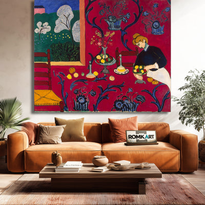 Henri Matisse The Dessert Harmony In Red 1908 – Reproduction