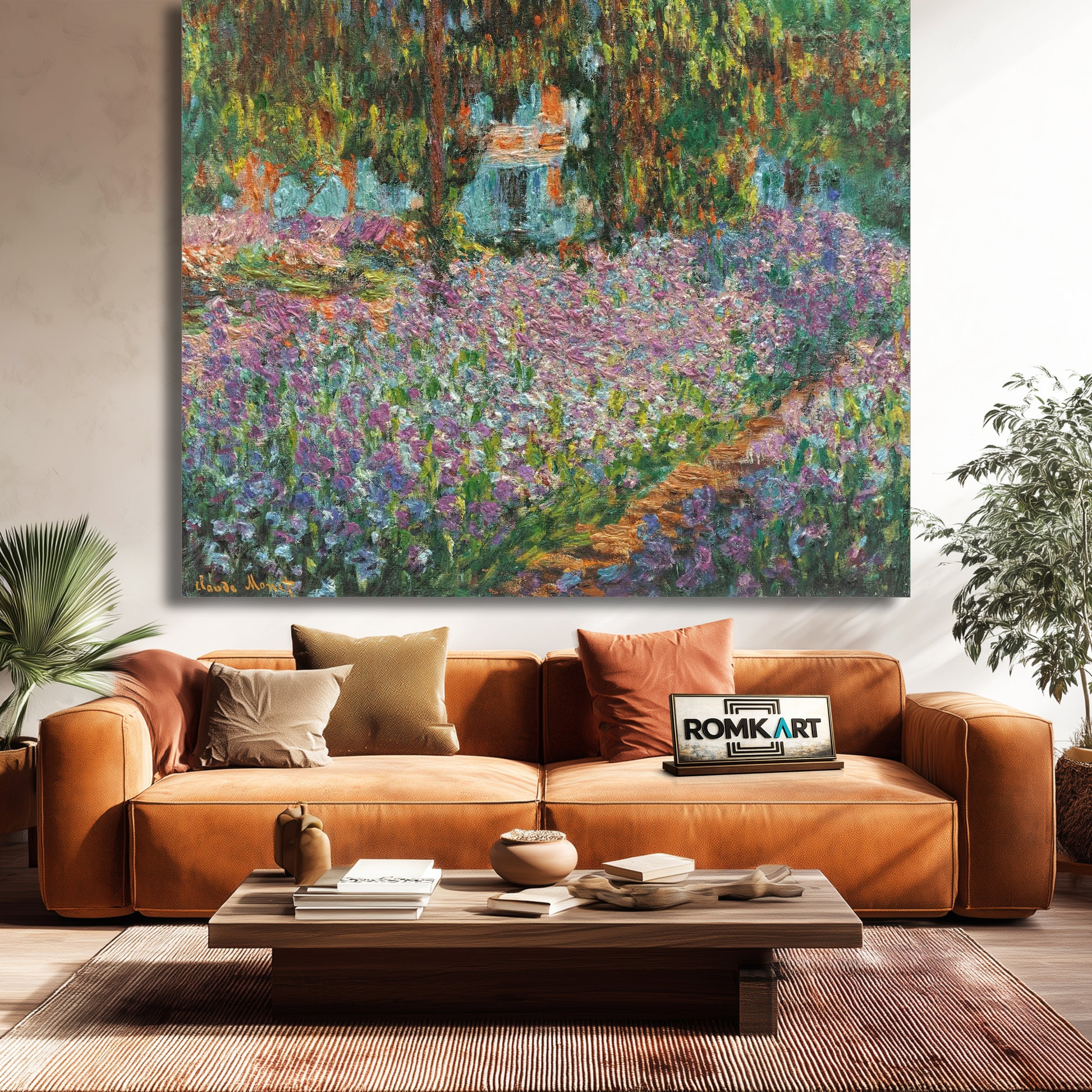 Claude Monet Irises The Artist's Garden at Giverny 1900 – Reproduction