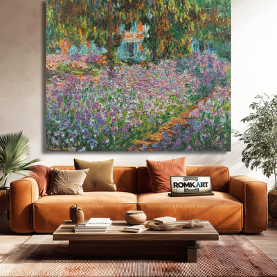 Claude Monet Irises The Artist's Garden at Giverny 1900 – Reproduction