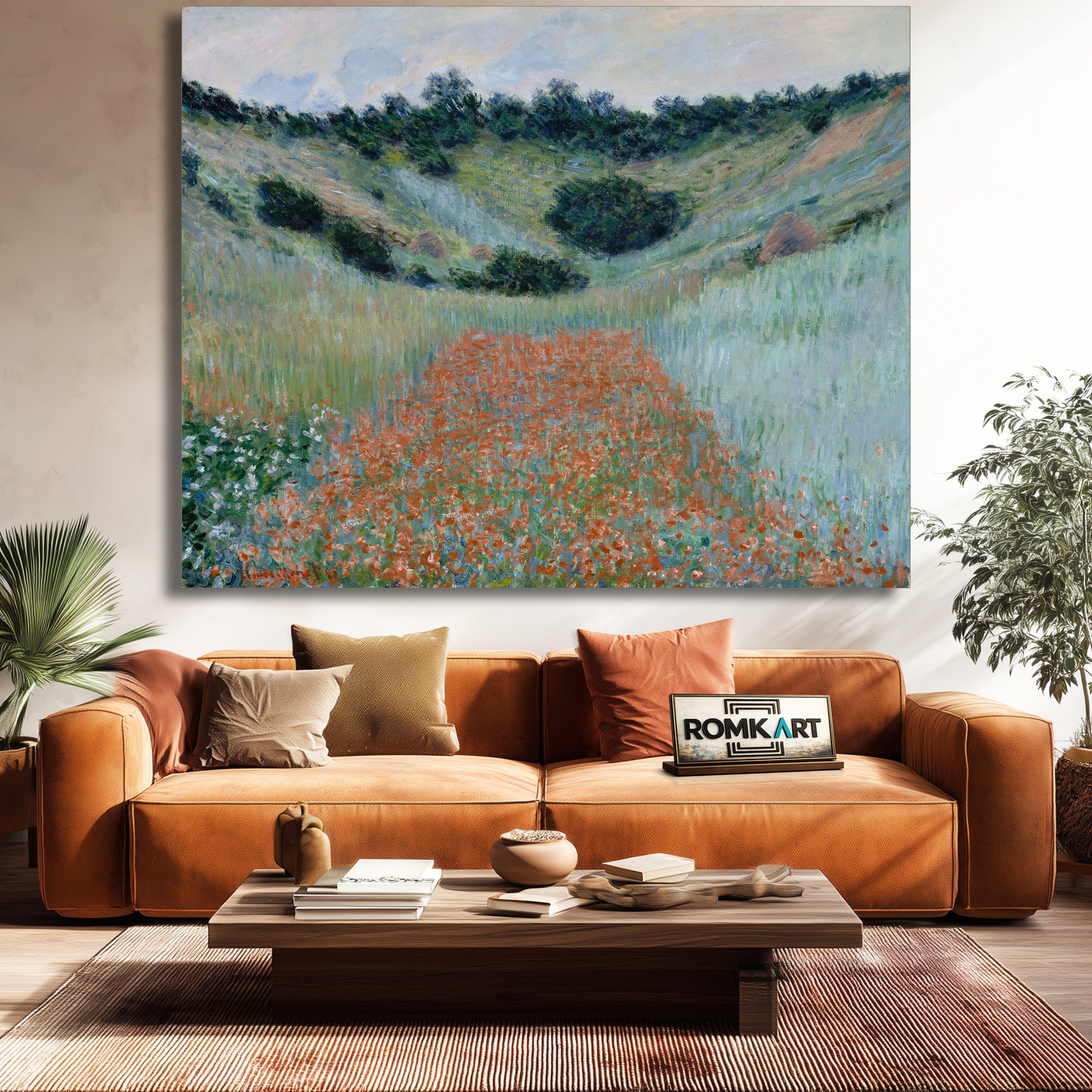 Claude Monet Poppy Field In A Hollow Near Giverny 1888 – Reproduction