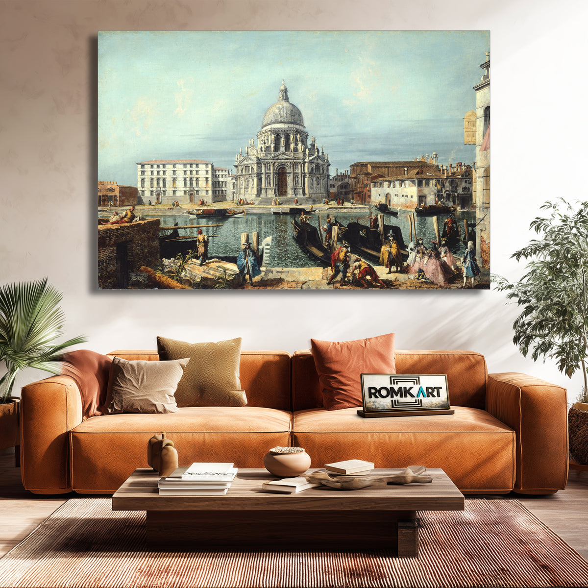 Canaletto Venice The Church Of Santa Maria Della Salute Venice – Reproduction