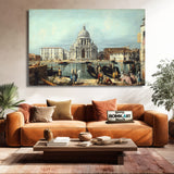 Canaletto Venice The Church Of Santa Maria Della Salute Venice – Reproduction
