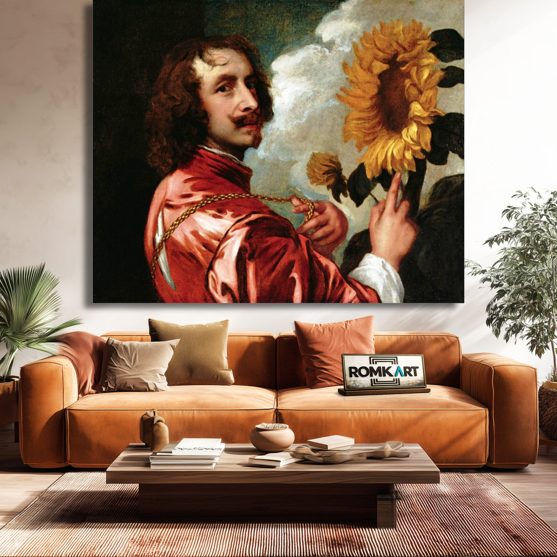 Anthony Van Dyck Self-portrait With A Sunflower 1633 – Reproduction