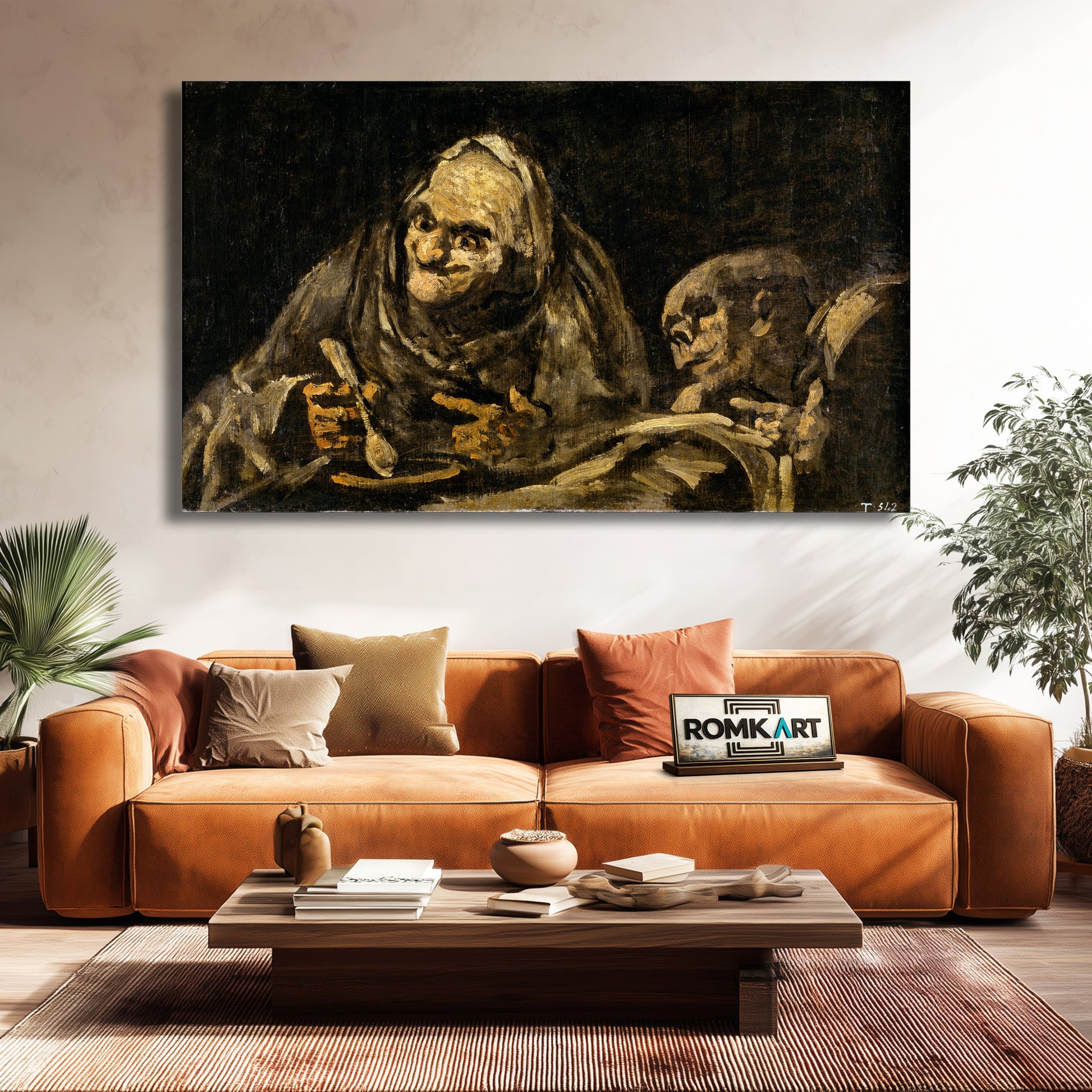Francisco De Goya Two Old Men Eating 1820-1823 – Reproduction