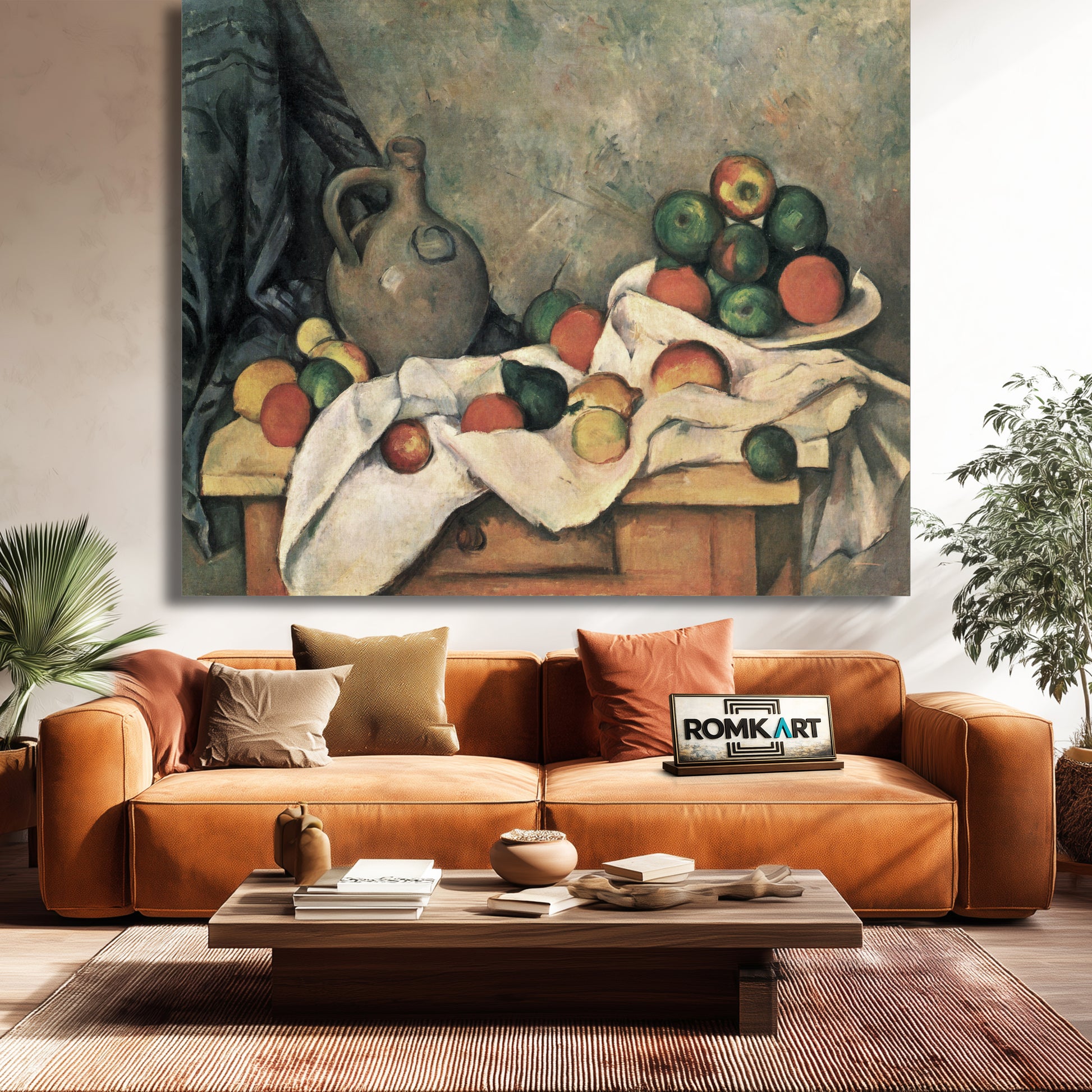 Paul Cezanne Curtain Jug And Fruit Bowl 1893 – Reproduction