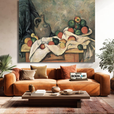 Paul Cezanne Curtain Jug And Fruit Bowl 1893 – Reproduction