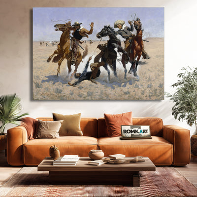 Frederic Remington Aiding A Comrade 1890 – Reproduction