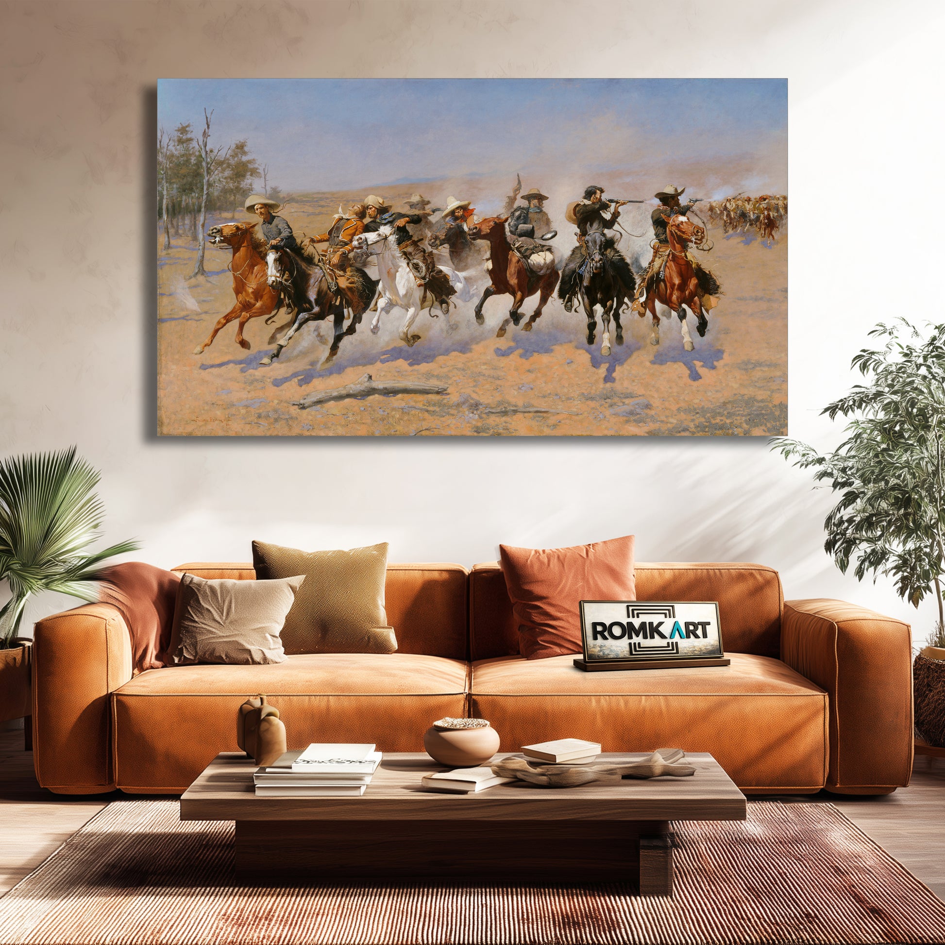 Frederic Remington A Dash For The Timber 1889 – Reproduction