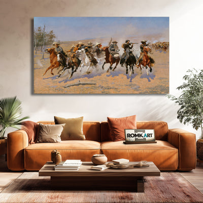 Frederic Remington A Dash For The Timber 1889 – Reproduction