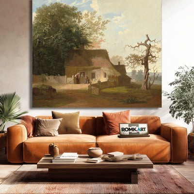 George Caleb Bingham Cottage Scenery 1845 – Reproduction