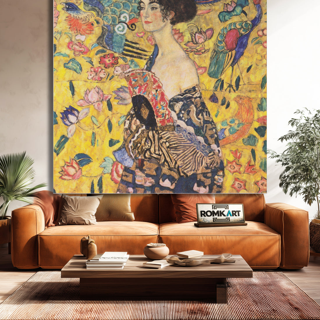Gustav Klimt Lady With A Fan 1917-18 – Reproduction