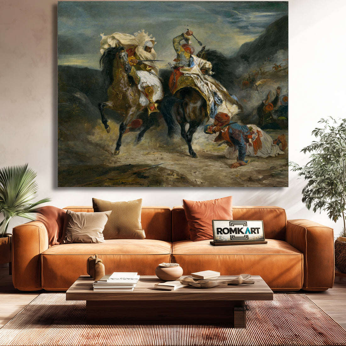 Eugene Delacroix The Combat Of The Giaour And Hassan 1826 – Reproduction