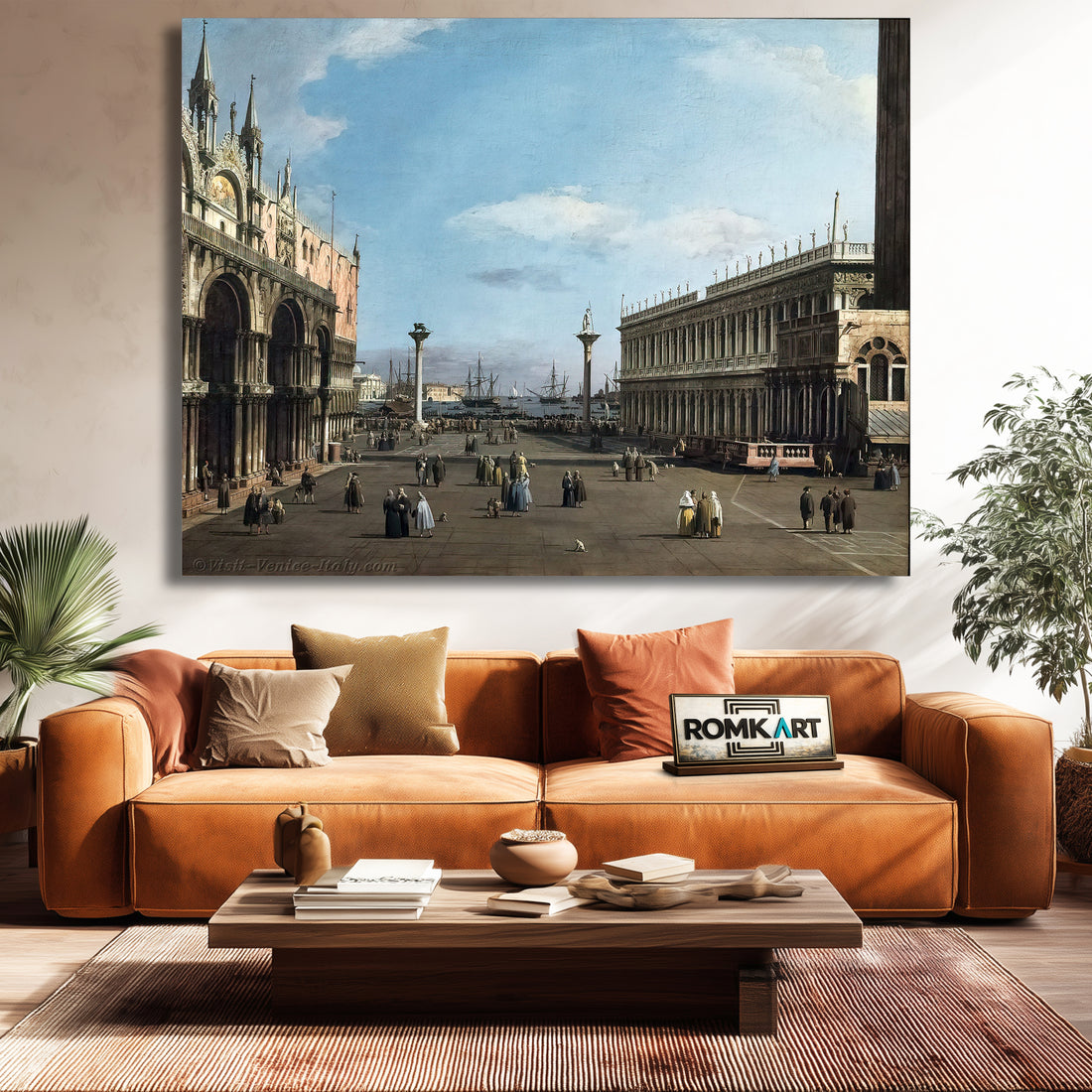 Canaletto Venice The Piazzeta And San Marco Library 1741 – Reproduction