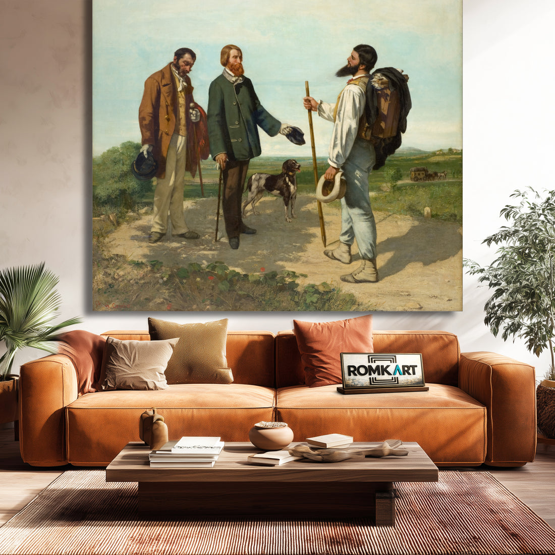 Gustave Courbet The Meeting Or Bonjour Monsieur Courbet 1854 – Reproduction