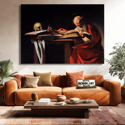 Caravaggio Saint Jerome Writing 1605-06 – Reproduction