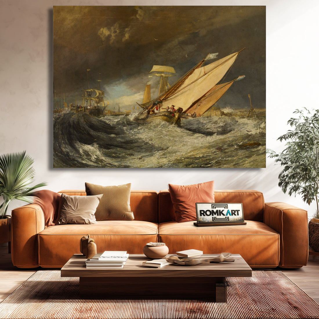 William Turner Fishing Boats Entering Calais Harbor C 1803 – Reproduction