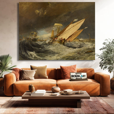 William Turner Fishing Boats Entering Calais Harbor C 1803 – Reproduction