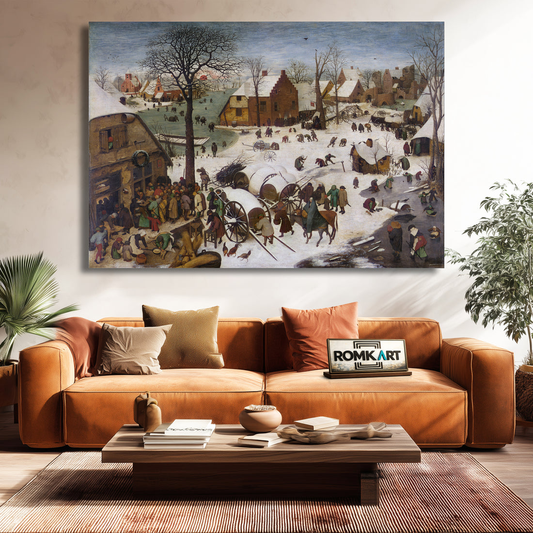 Pieter Bruegel The Elder The Census At Bethlehem – Reproduction