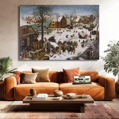 Pieter Bruegel The Elder The Census At Bethlehem – Reproduction