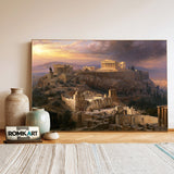 Acropolis of Athens Architectural Oil Painting