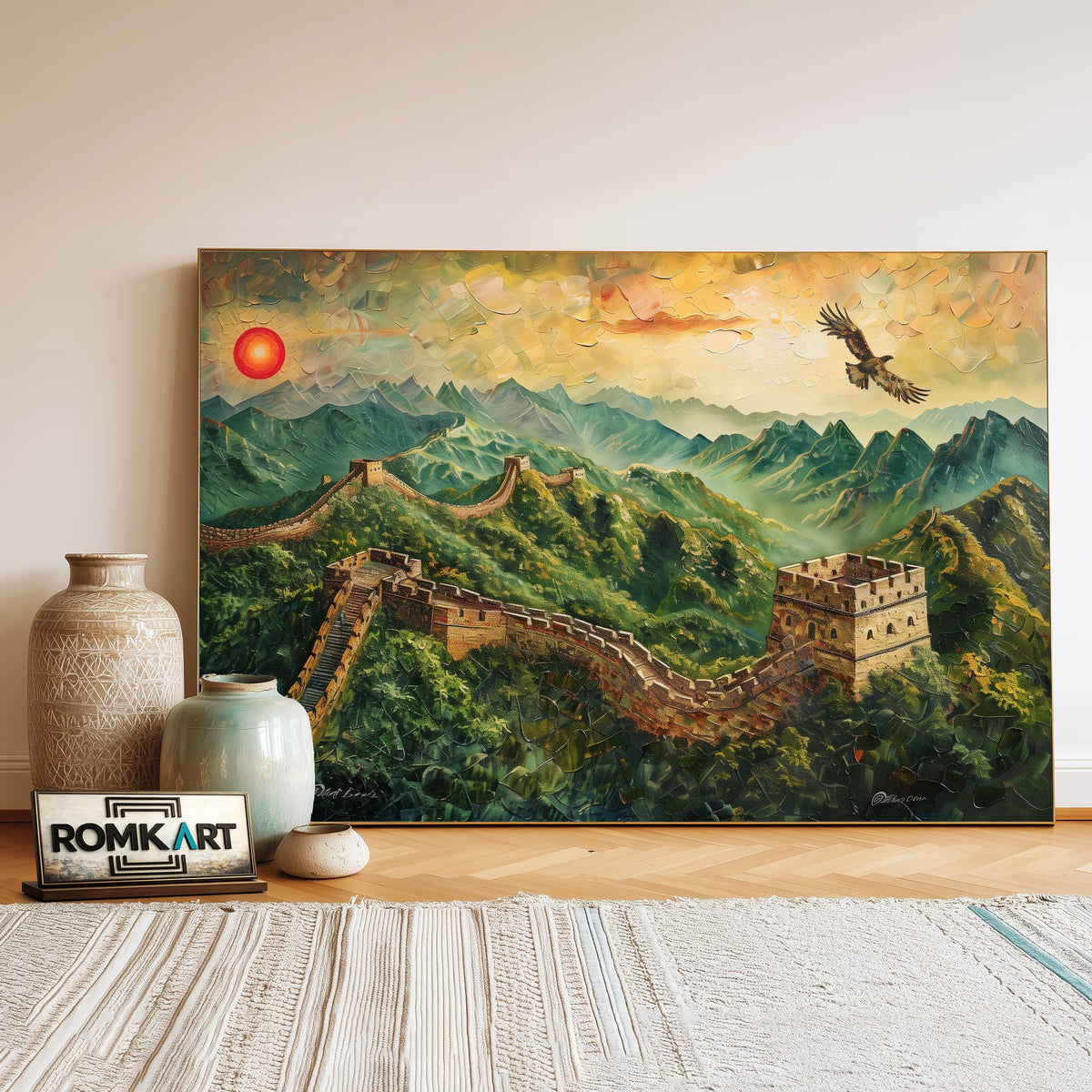Great Wall Architectural Oil Painting