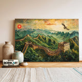 Great Wall Architectural Oil Painting