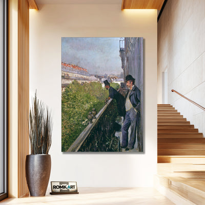 Gustave Caillebotte Balcony Boulevard Haussmann 1880 – Reproduction