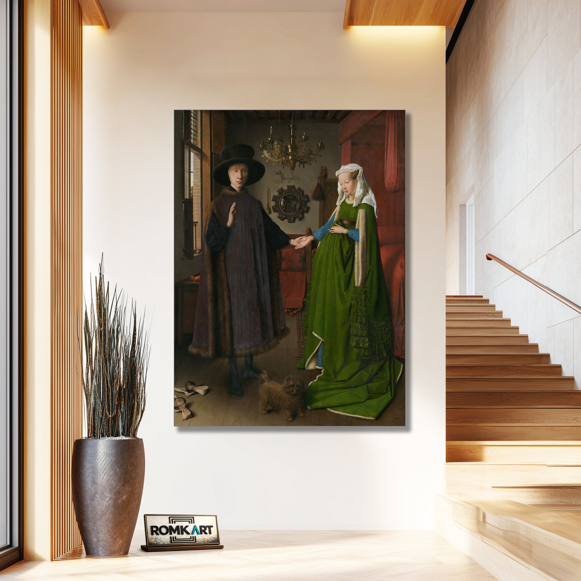 Jan Van Eyck The Arnolfini Portrait 1434 – Reproduction