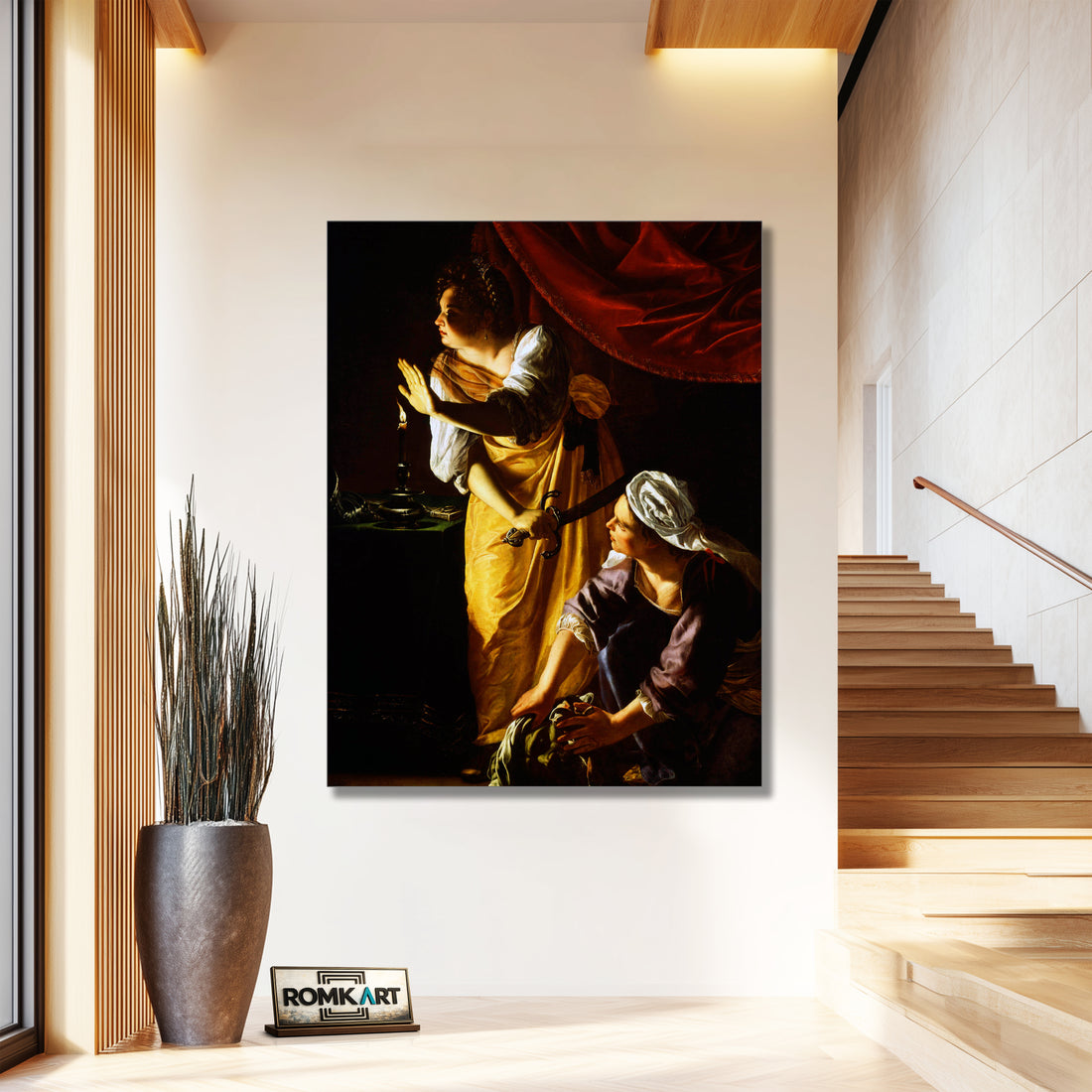 Artemisia Gentileschi Judith And Maidservant With Head Of Holofernes – Reproduction