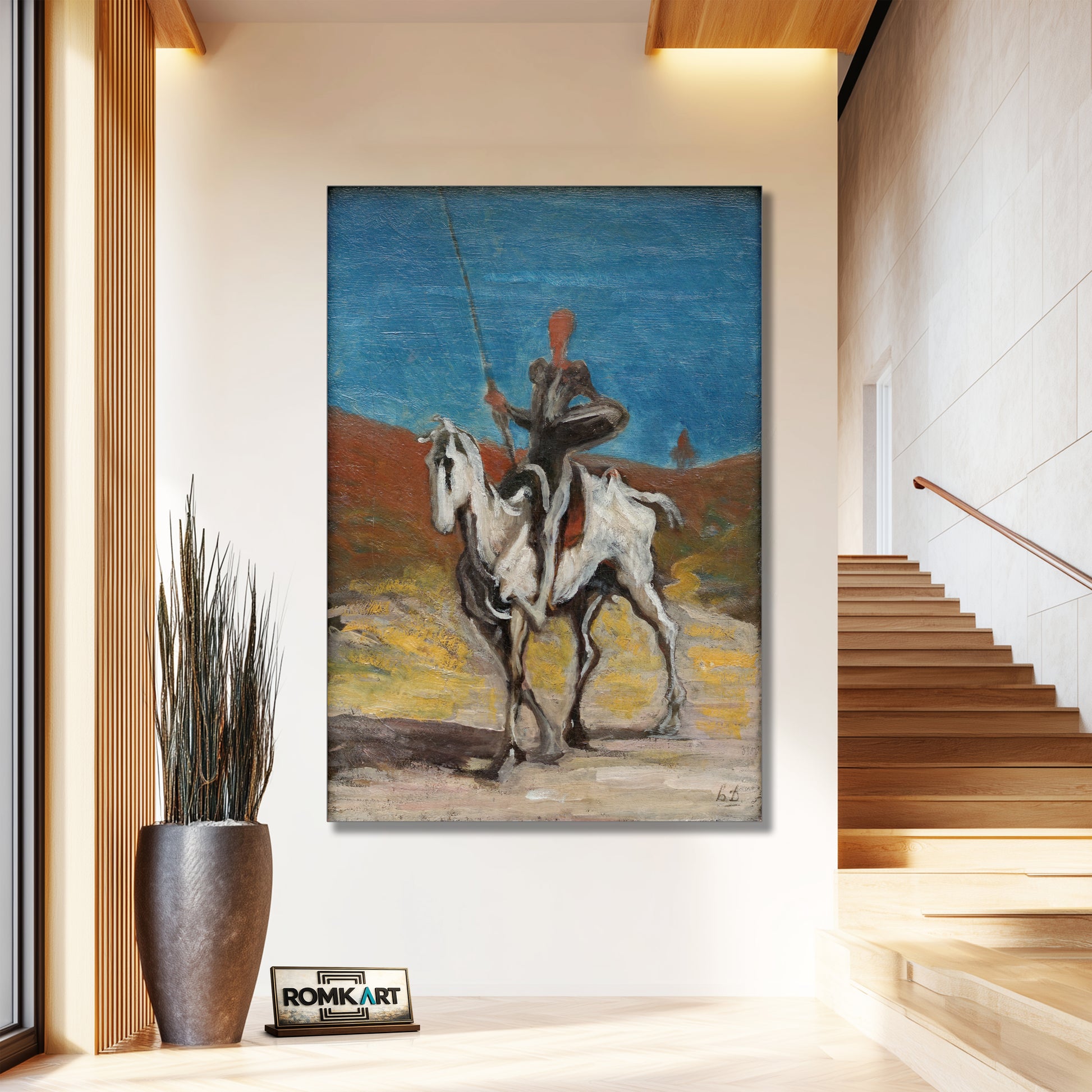 Honor Daumier Don Quijote And Sancho Panza 1868 – Reproduction
