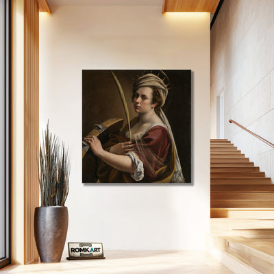 Artemisia Gentileschi Self-portrait As Saint Catherine Of Alexandria – Reproduction