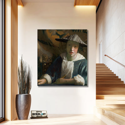 Johannes Vermeer Girl With A Flute 1666 – Reproduction