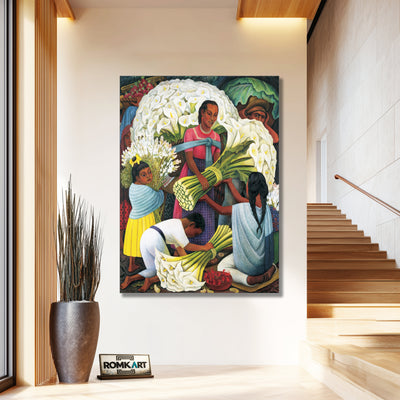 Diego Rivera The Flower Vendor – Reproduction