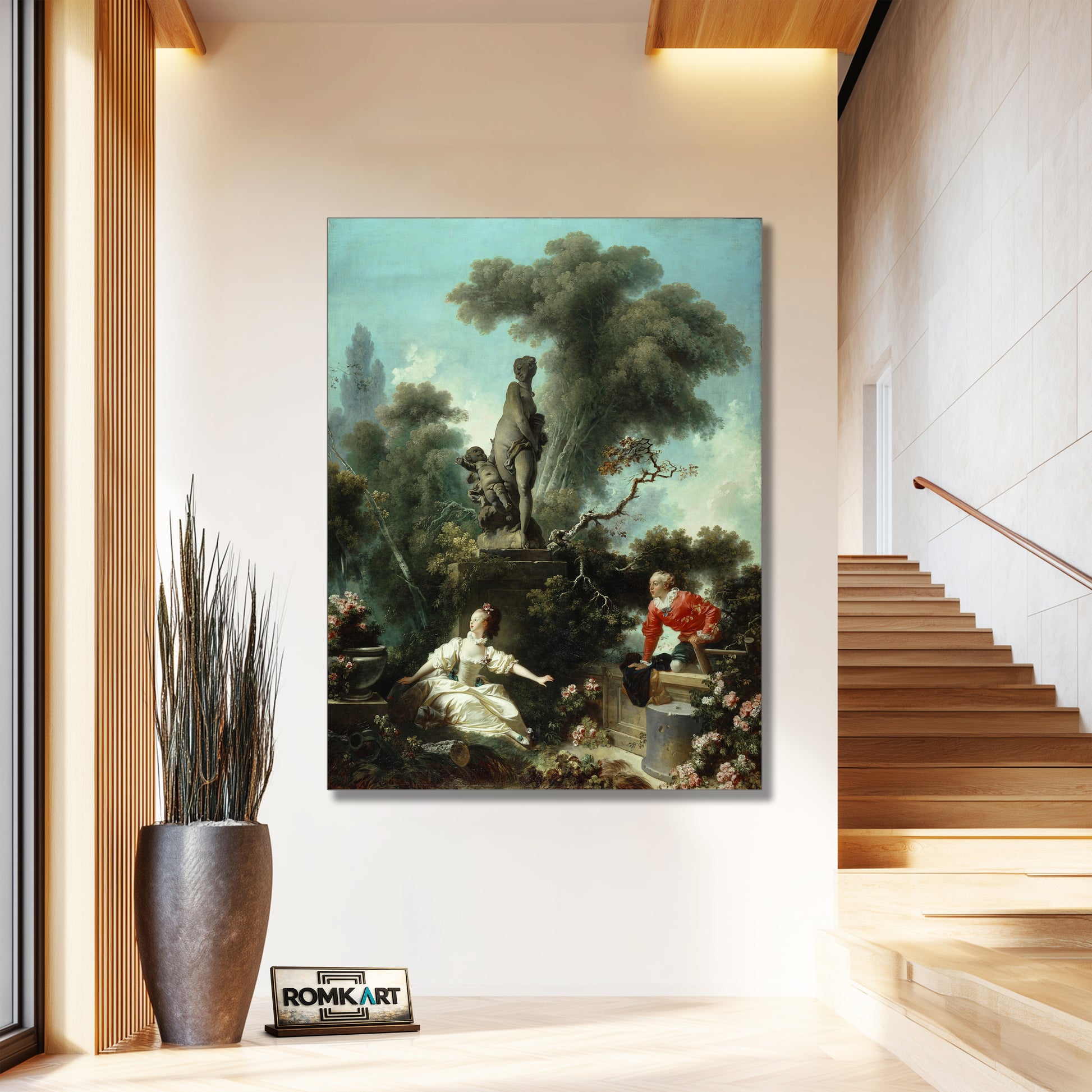 Jean-honor Fragonard The Progress Of Love The Meeting 1772 – Reproduction