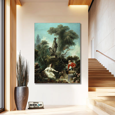 Jean-honor Fragonard The Progress Of Love The Meeting 1772 – Reproduction
