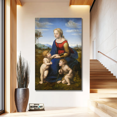 Raphael Madonna And Child With Saint John The Baptist La Belle Jardiniere – Reproduction