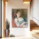Berthe Morisot A Young Girl With Cat 1892 – Reproduction