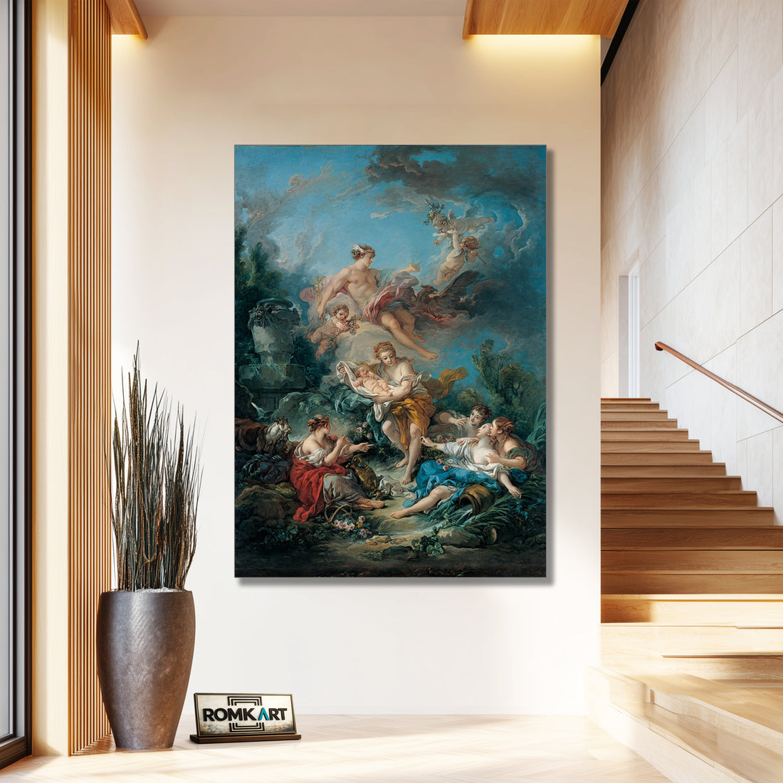 Francois Boucher Mercury Confiding The Infant Bacchus To The Nymphs Of Nysa – Reproduction