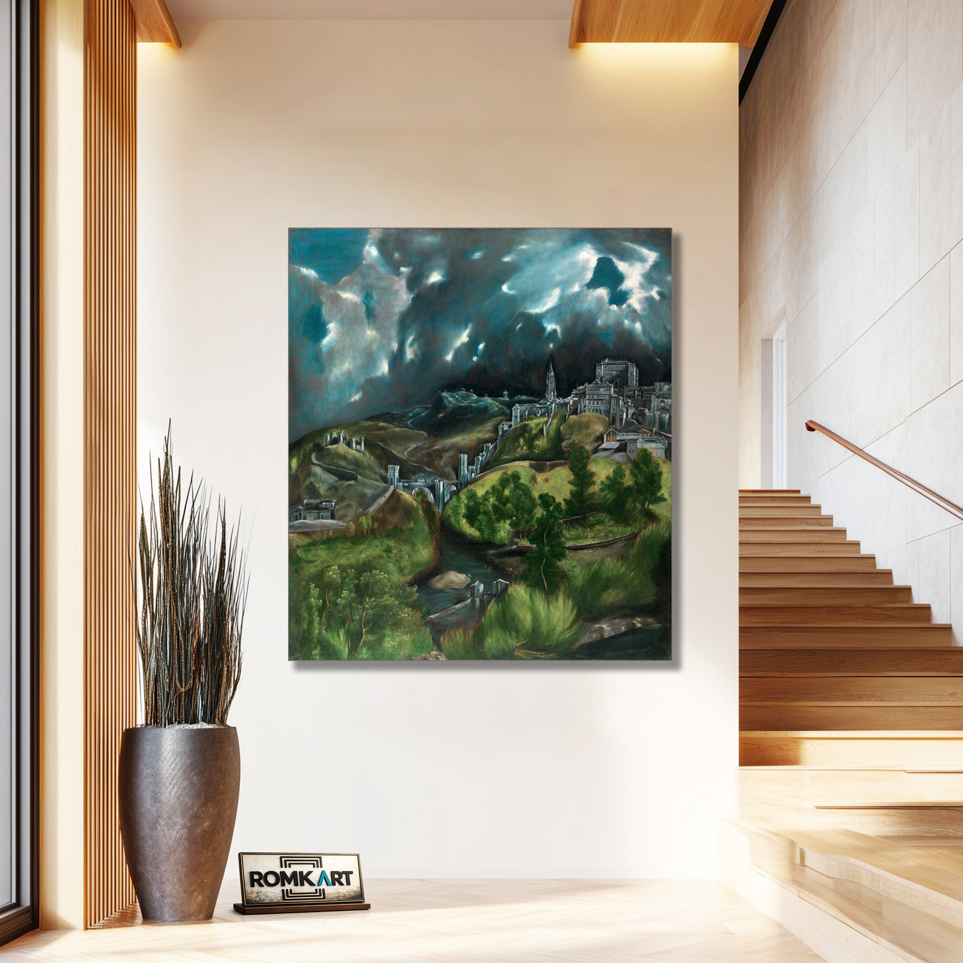 El Greco View Of Toledo 1599 – Reproduction