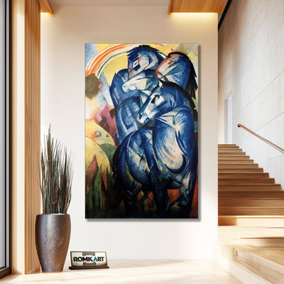 Franz Marc The Tower Of Blue Horses 1913 – Reproduction