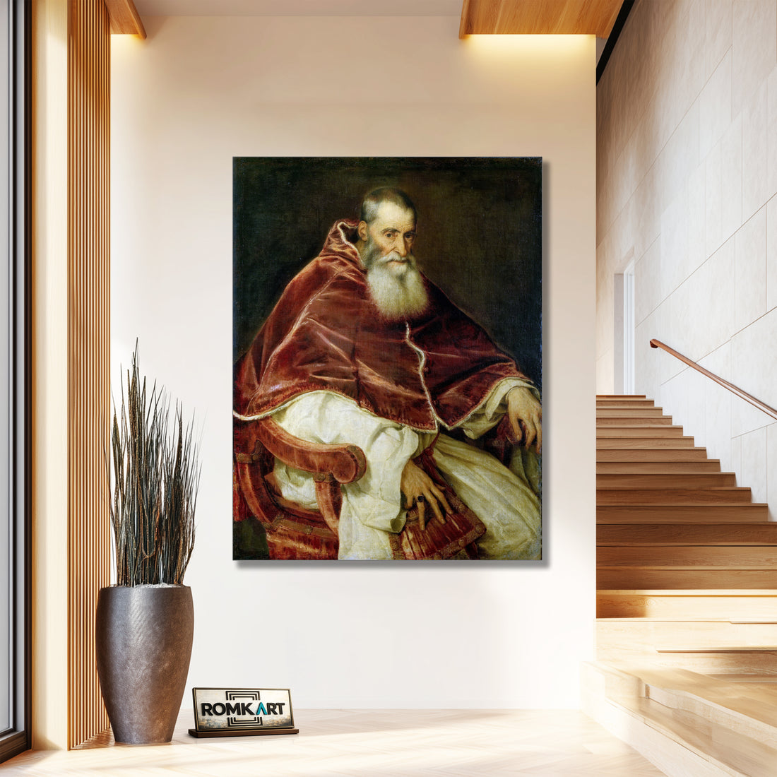 Titian Portrait Of Pope Paul III 1543 – Reproduction
