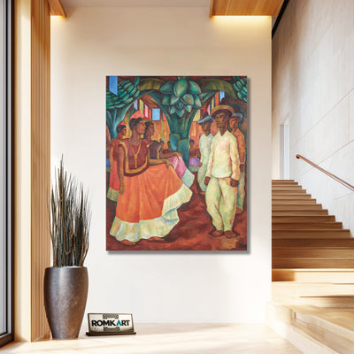 Diego Rivera Baile En Tehuantepec – Reproduction