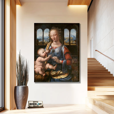 Leonardo Da Vinci Madonna Of The Carnation Alte Pinakothek – Reproduction