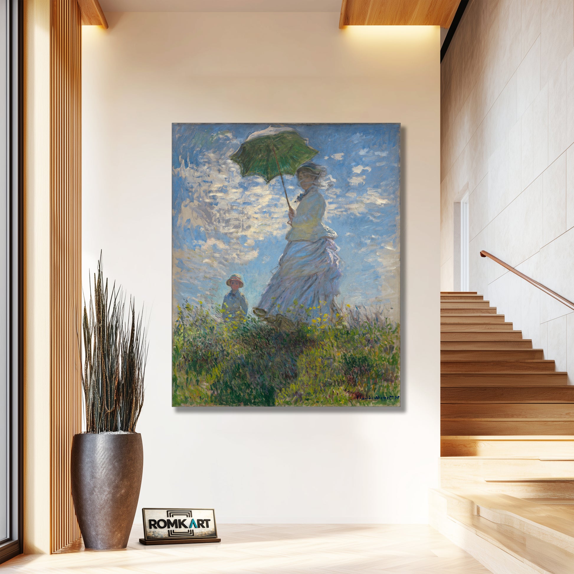 Claude Monet Woman With A Parasol 1875 – Reproduction