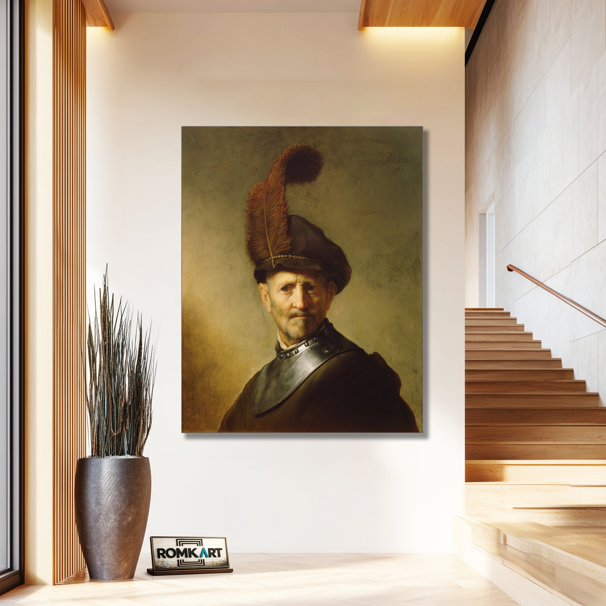 Rembrandt An Old Man In Military Costume – Reproduction