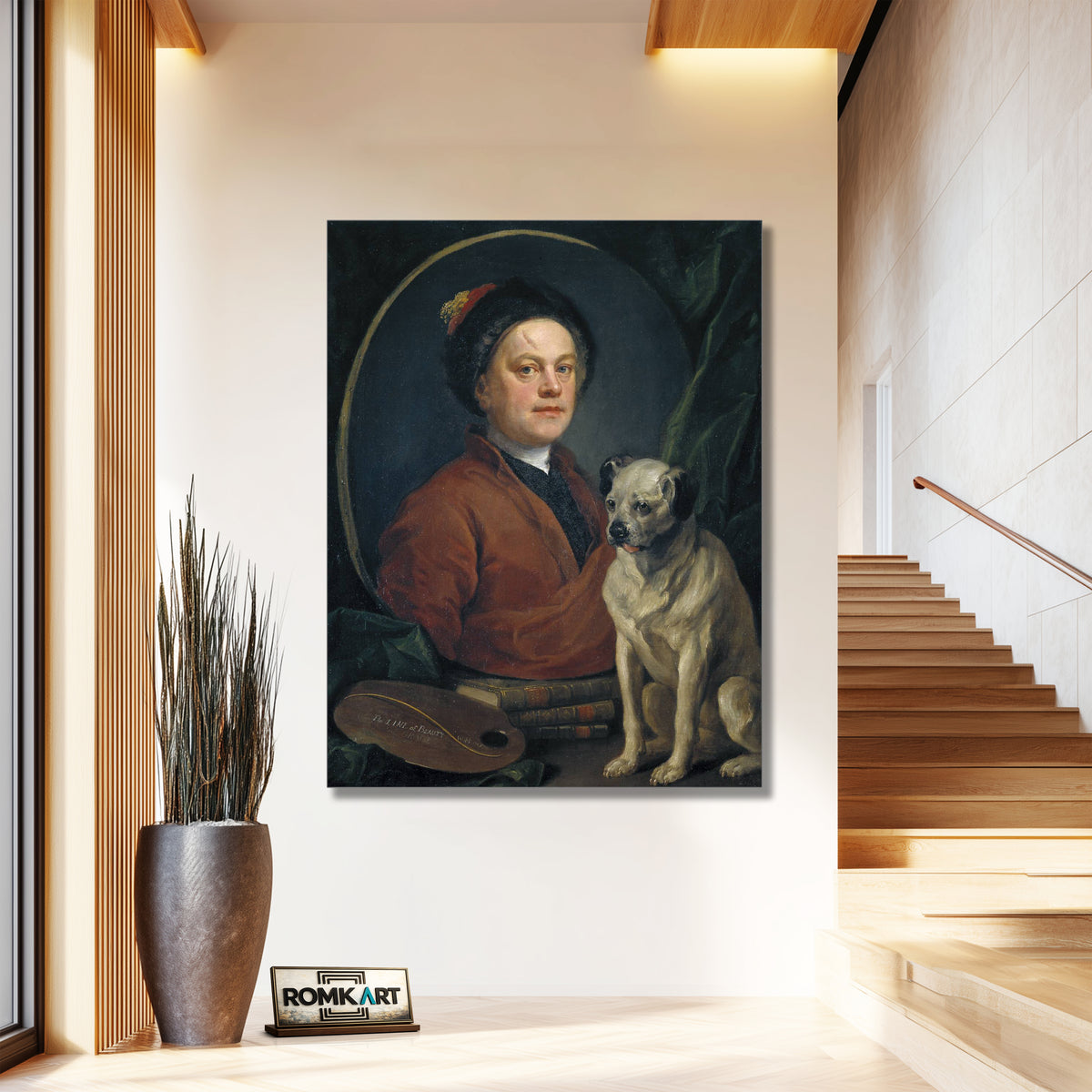 William Hogarth The Painter And His Pug 1745 – Reproduction